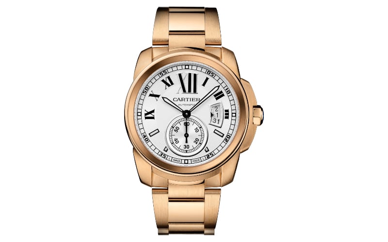 cartier calibre rose gold price