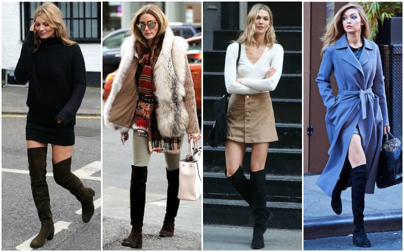 over the knee boots winter