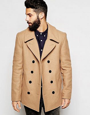 Gloverall Peacoat in Wool