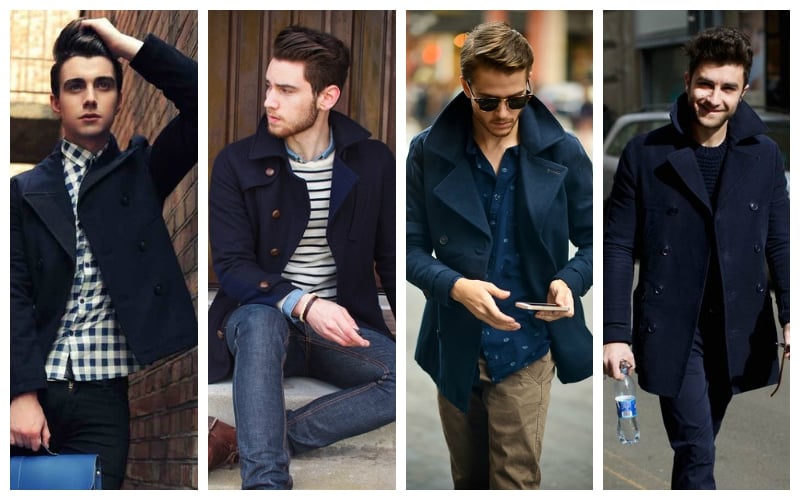 NAVY PEA COAT