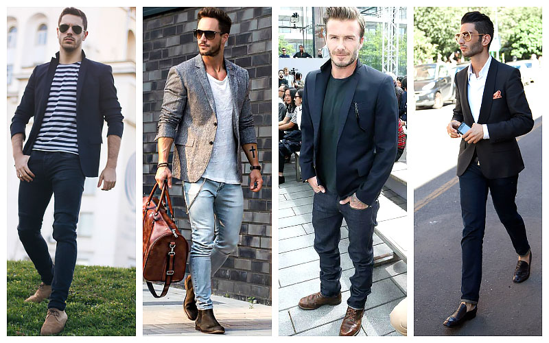Fashion suit and jeans How To