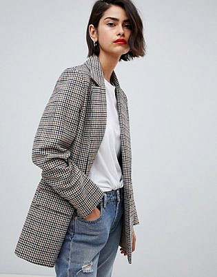 2ndday Checked Grandad Blazer