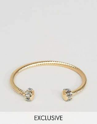 DESIGNB BANGLE CUFF BRACELET IN GOLD EXCLUSIVE TO ASOS