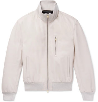 Flyers Leather Bomber Jacket