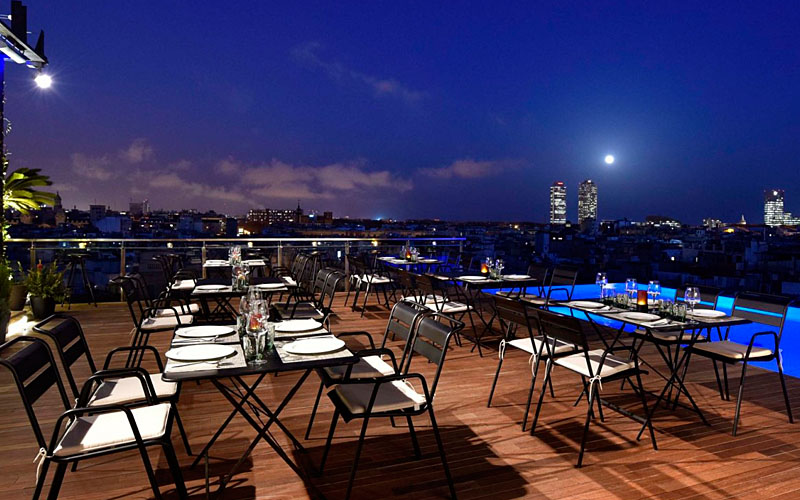 Grand Hotel Central Barcelona Rooftop Bar