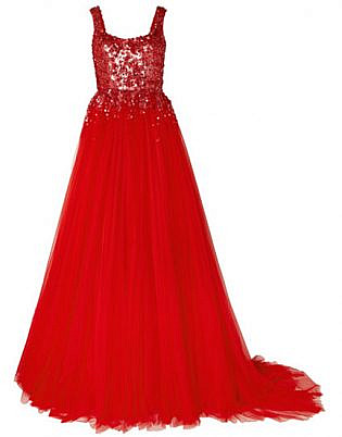 Jenny Packham Adara Embellished Tulle Gown