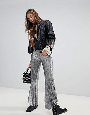 Native Rose Festival Flares In Sequin