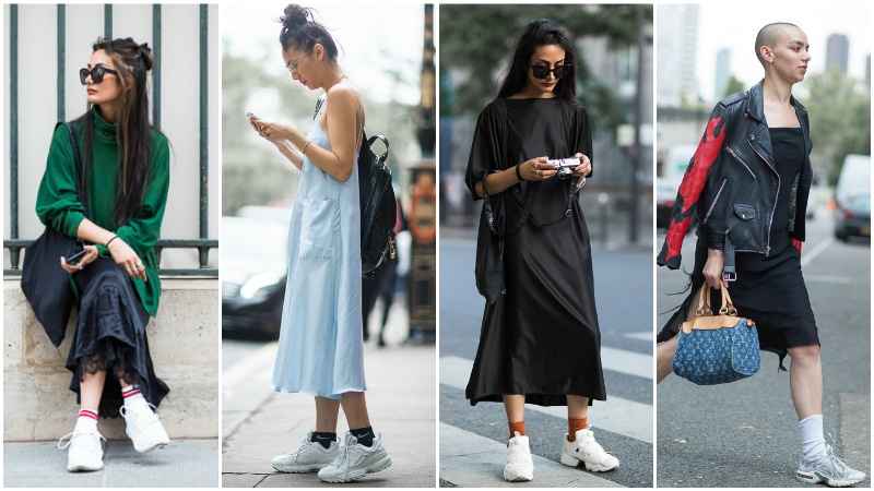 sock sneakers street style