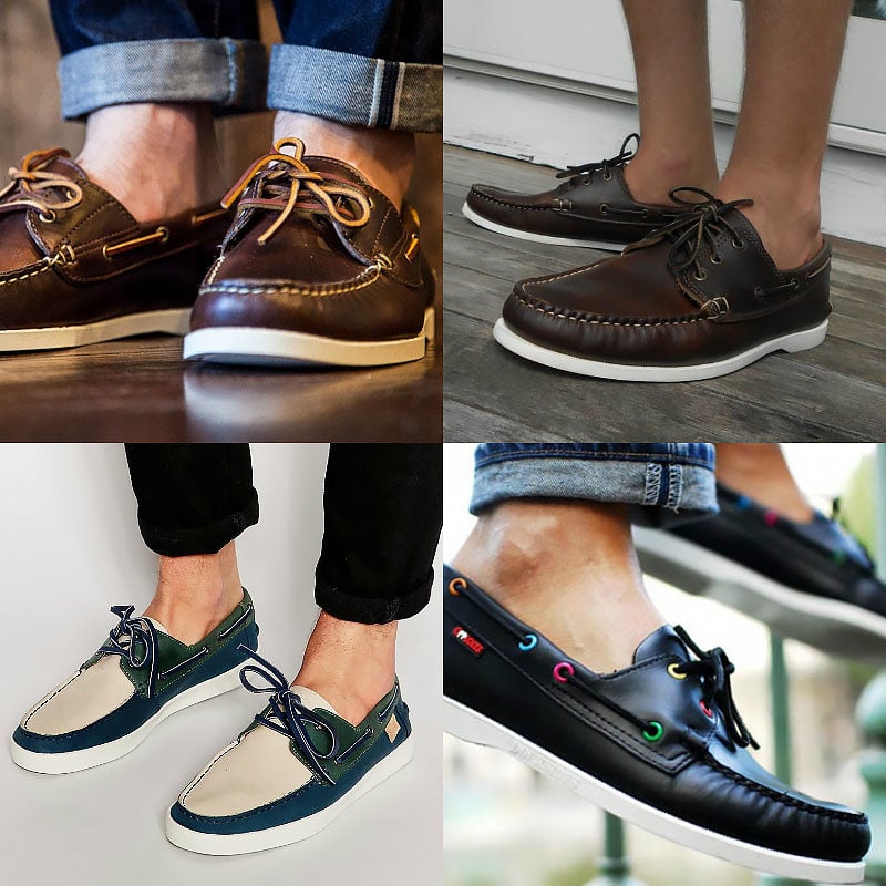 boat shoes no socks