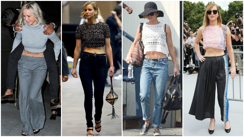 Jennifer Lawrence Crop Tops