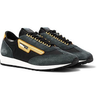 Milano 70 Nylon And Suede Sneakers