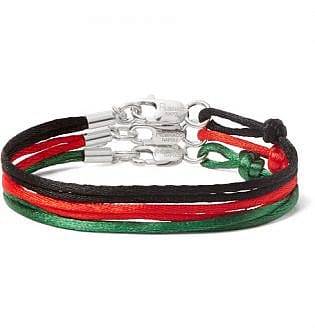 Set Of Three Silk Bracelets