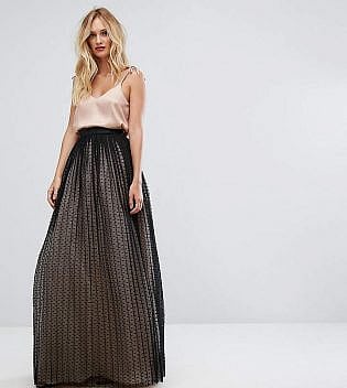 Asos Tall Tulle Spot Maxi Skirt