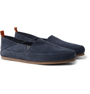 Collapsible Heel Suede Loafers