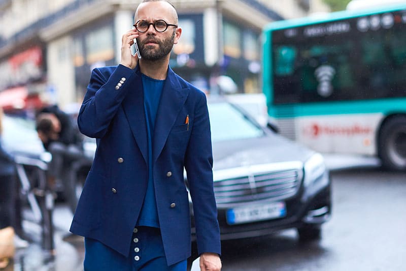 casual double breasted blazer