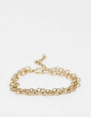 Glamorous Gold Chain Bracelet