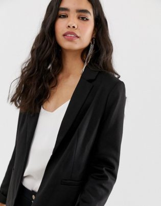 Miss Selfridge Tailored Blazer In Black