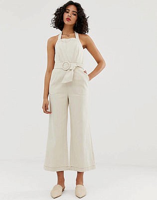Moon River Belted Jumpsuit