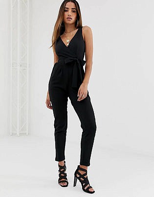 black pants romper outfit