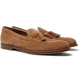 Suede Tasselled Loafers