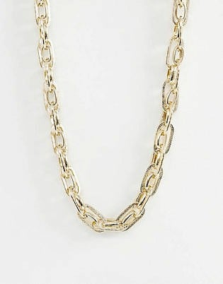 Warehouse Chunky Chain Necklace In Gold