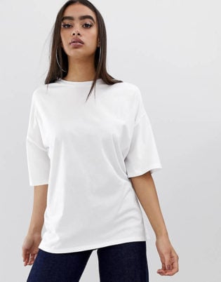 Asos Design Super Oversized T Shirt With Wash In White