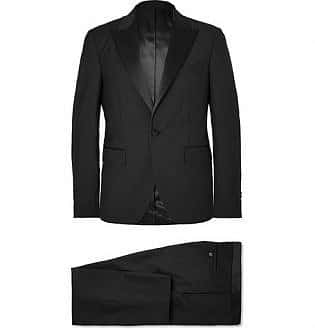 Black Gaspar Slim-Fit Satin-Trimmed Wool And Mohair-Blend Tuxedo