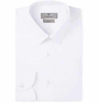 Canali_White Slim-Fit Stretch Cotton-Blend Shirt