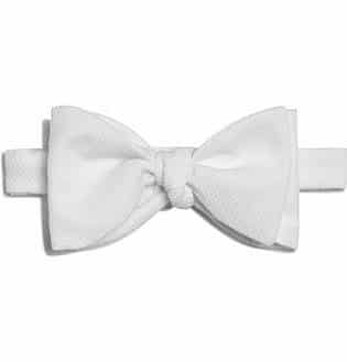 Pre-Tied Cotton-Piqué Bow Tie