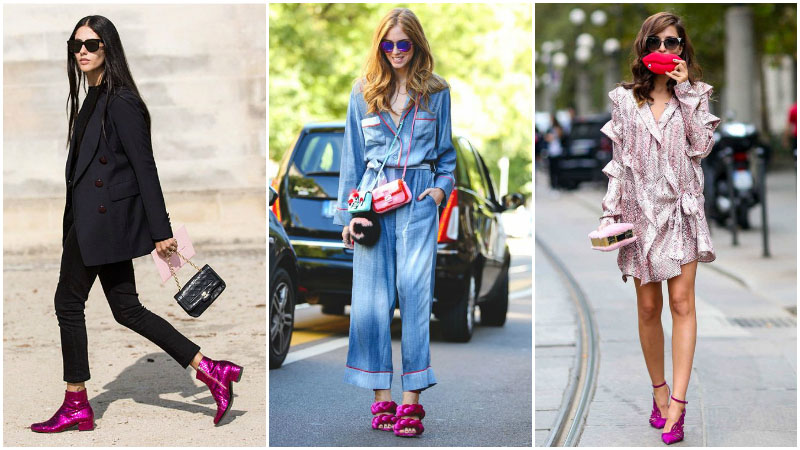 mauve sneakers outfit