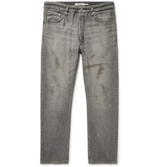 Dweller Distressed Selvedge Denim Jeans