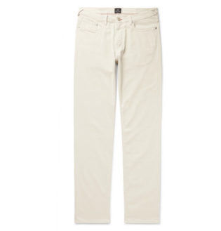 Tapered Garment Dyed Denim Jeans