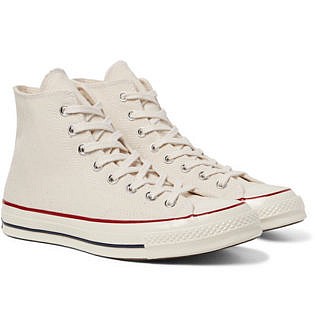 white high converse shoes