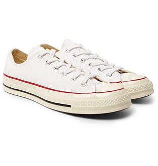 low cut white chucks