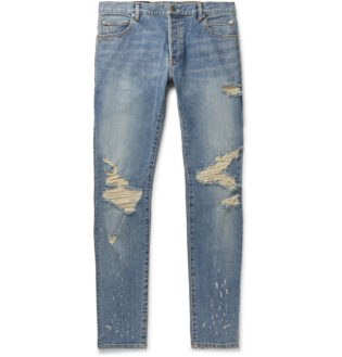 Distressed Denim Jeans
