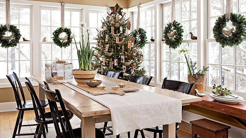 Holiday Home Decor Ideas Part - 41: Hang Some Around The House From Windows And Interior Doors. Just Donu0027t Go Overboard With Wreath Decorations.