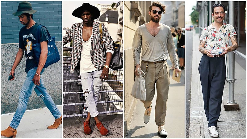 bohemian casual attire for male