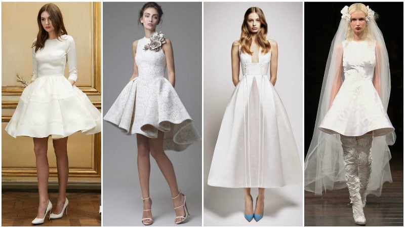 short wedding dress - modern-short-wedding-dresses