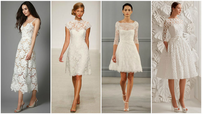 short wedding dress - lace-wedding-dresses