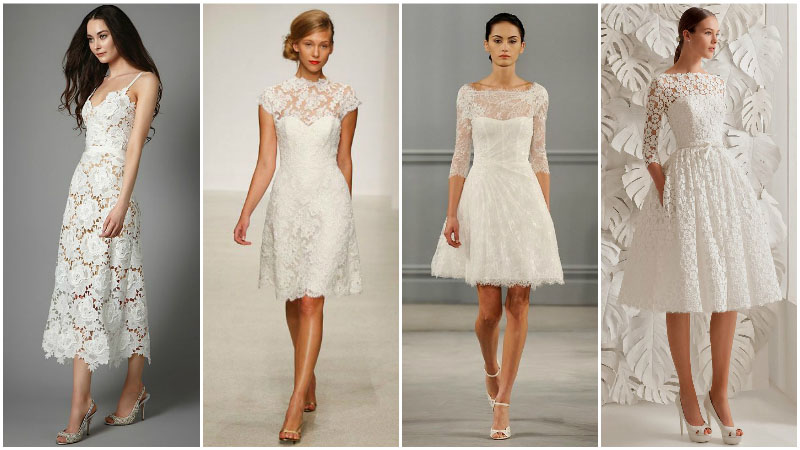 short style wedding dresses