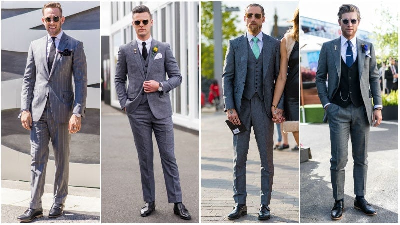grey suit shoe color