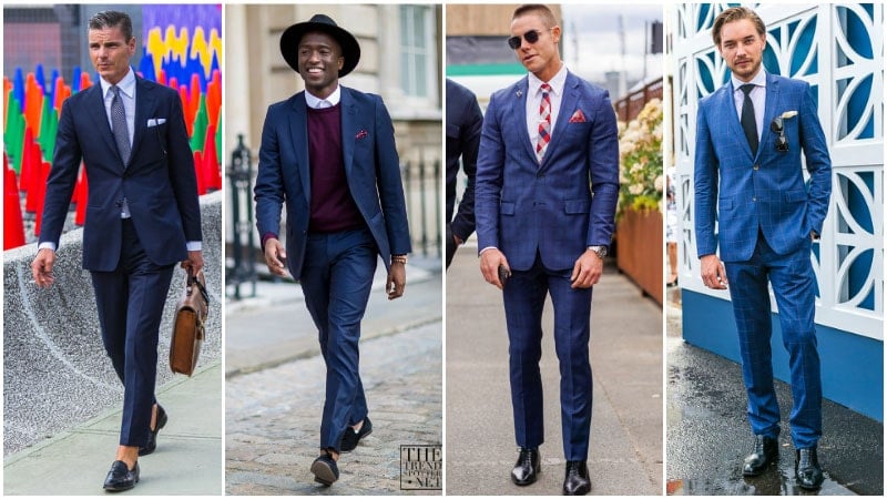 What colour shoes with navy trousers