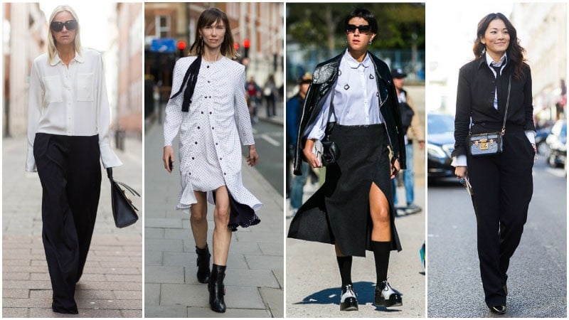 Black and White Shirt Outfits