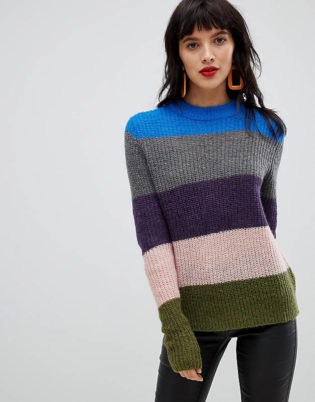 Pieces Bold Stripe Sweater