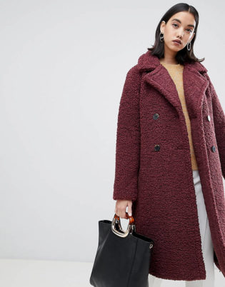 Selected Femme Teddy Wrap Coat