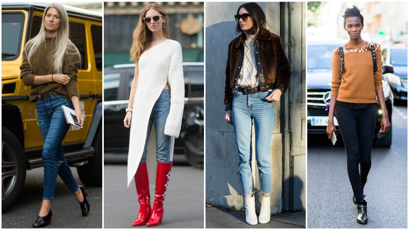 skinny jeans heels and blazer look