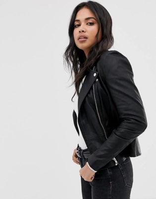 Y.a.s Sophie Soft Leather Biker Jacket