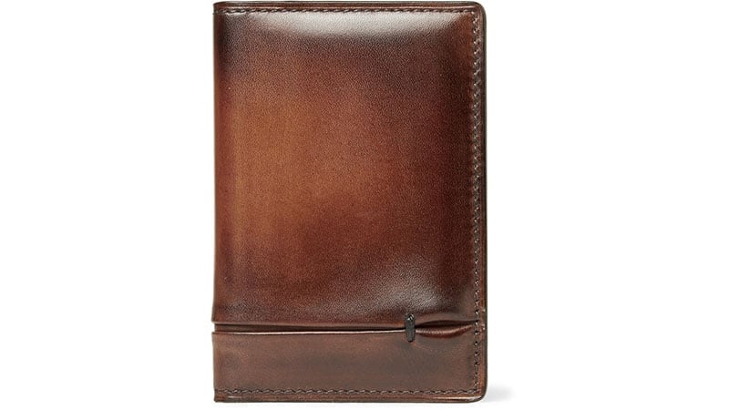 Berluti Jagua Polished-Leather Bifold Cardholder