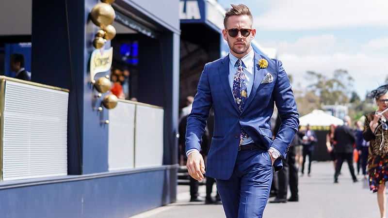 navy blue suit undershirt