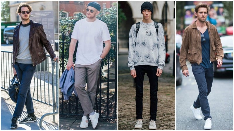 Trainers and chinos clearance
